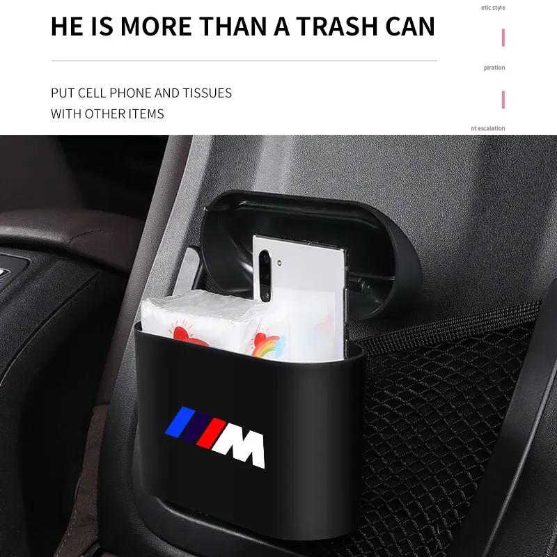Portable Car Trash Pressing Type Trash Can For BMW M M2 M4 E46 E90 E60 F30 F10 E39 E36 F20 G30 G20 E87 E92 E91 E30 X1 X3 X5