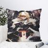 Anime Fate Zero Stay Night Saber Pillow Case Square Pillow Bedroom Sofa Leisure Comfort Cushion Car Living Room Home Decoration