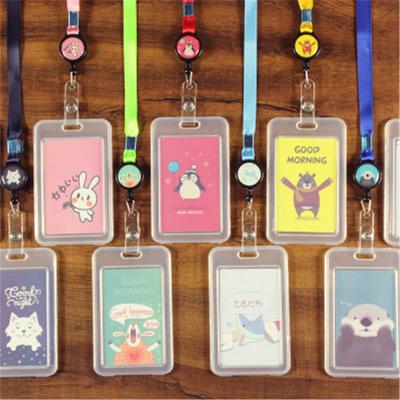 Lovely Office School Bank Credit Card ID Business Case Retractable Card Holder Name Badge Holder