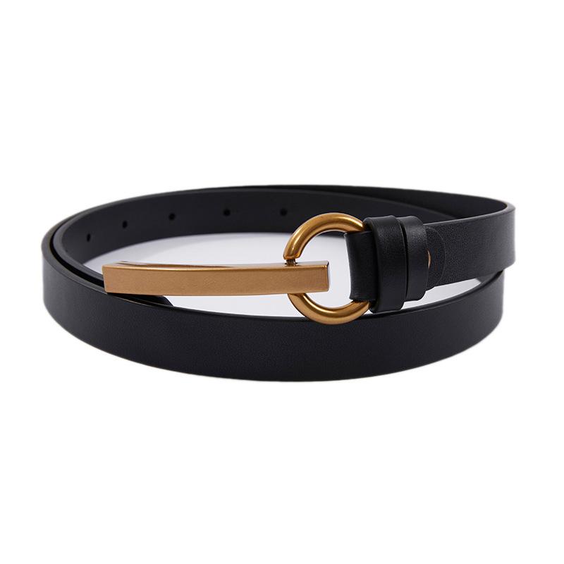 

Niche Design Belt Women S Casual Belt High-End Summer Black 100cm чёрный