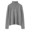 Women's High-Neck 100% Cashmere Sweater - New Fashion Solid Color Pullover Warm Knitwear