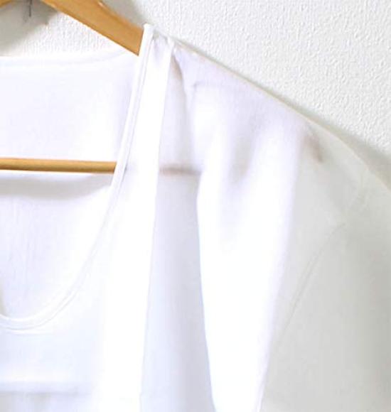 Set of 2 Takashima Chijimi Crepe Made In Short Sleeve Sizes Set [vantann] Undershirts, Japan, 100% Cotton, White, Men's Spring/Summer U-Neck Shirts,