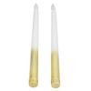 2pcs LED Taper Candles Battery Powered Flameless LED Candle Sticks for Festival Wedding Birthday