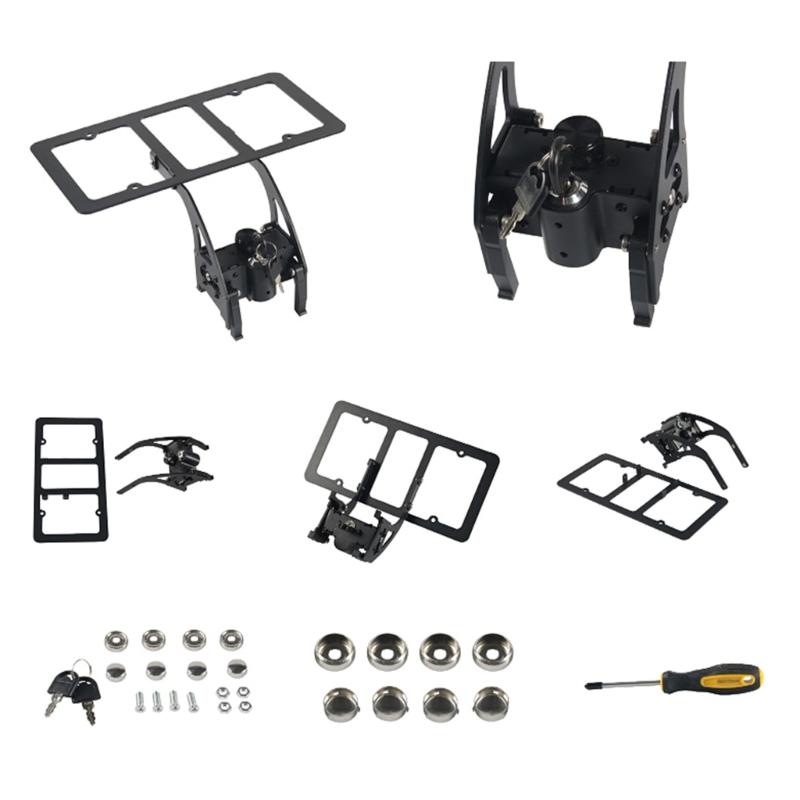 Front License Plates Holder for 2021-2023  AntiTheft, Removable License Plate Bracket Mounting Kit