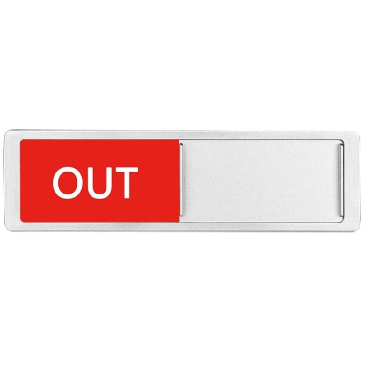 In Out Sign Slider Door Sign for School Hotel Hospital Conference Room Decors
