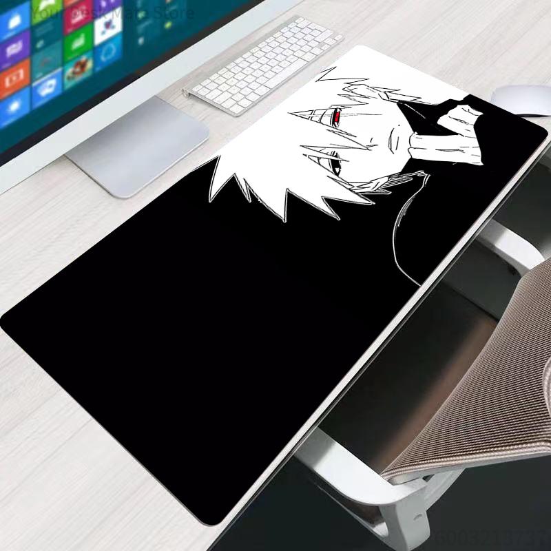 Anime Gaming Speed Mouse Pad Naruto Kakashi Hatake Gamer Cabinet Mouse Mat Keyboard Lock Edge Mousepad Computer Desk Mat