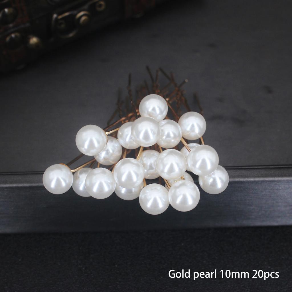 Fashion Pearl Bridal U-shaped Pin Metal Barrette Clip Hairpins Rhinestone Wedding Hairstyle Design Tools Women Hair Accessories