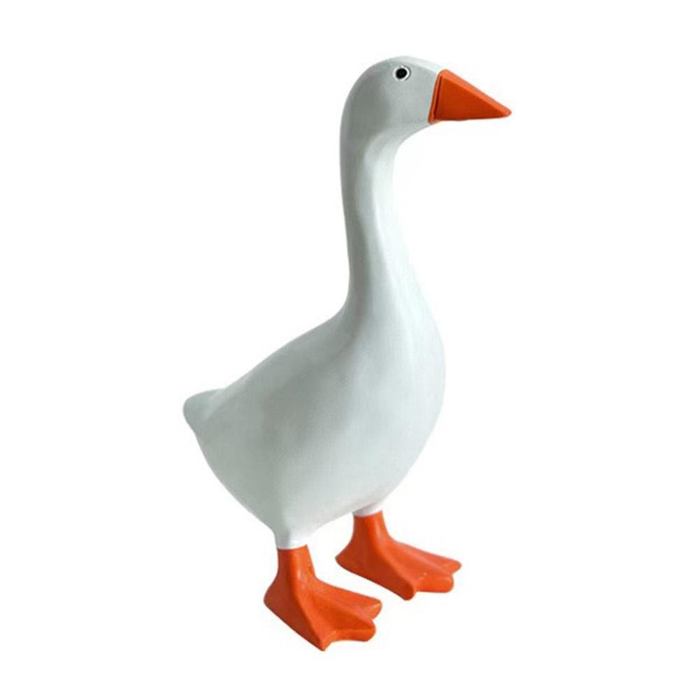 1pc Magnetic Goose Key Chain Home Decoration Sculpture OOffice Desk Decoration Resin Goose Duck Sculpture Tool Rack Home