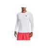 Under Armour Casual Slim Fit Long Sleeve T-Shirt Men Tops White 1361506-100