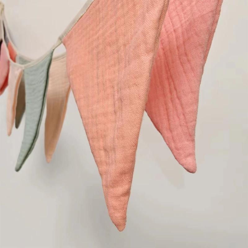 Babyflagge im Retro-Stil Mehrfarbige Wimpelketten Babygirlande Hängeflaggenbanner Neugeborenen-Foto-Requisiten für Partys