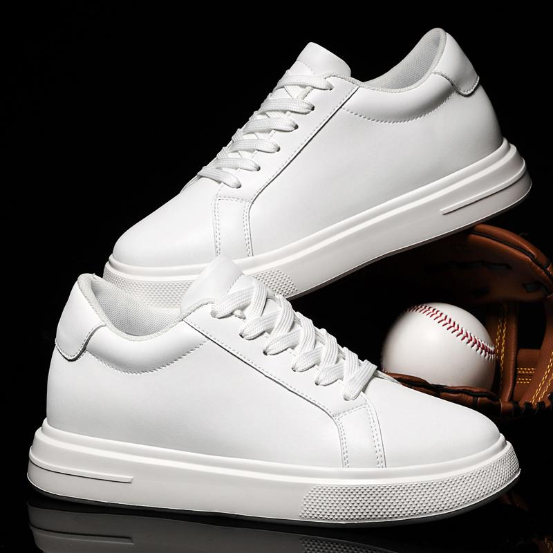 Fashion Genuine Leather Shoes for Men Casual Shoes Lightweight Walking Sneakers Versatile Male Skateboard Footwear Leisure Walk Trainers