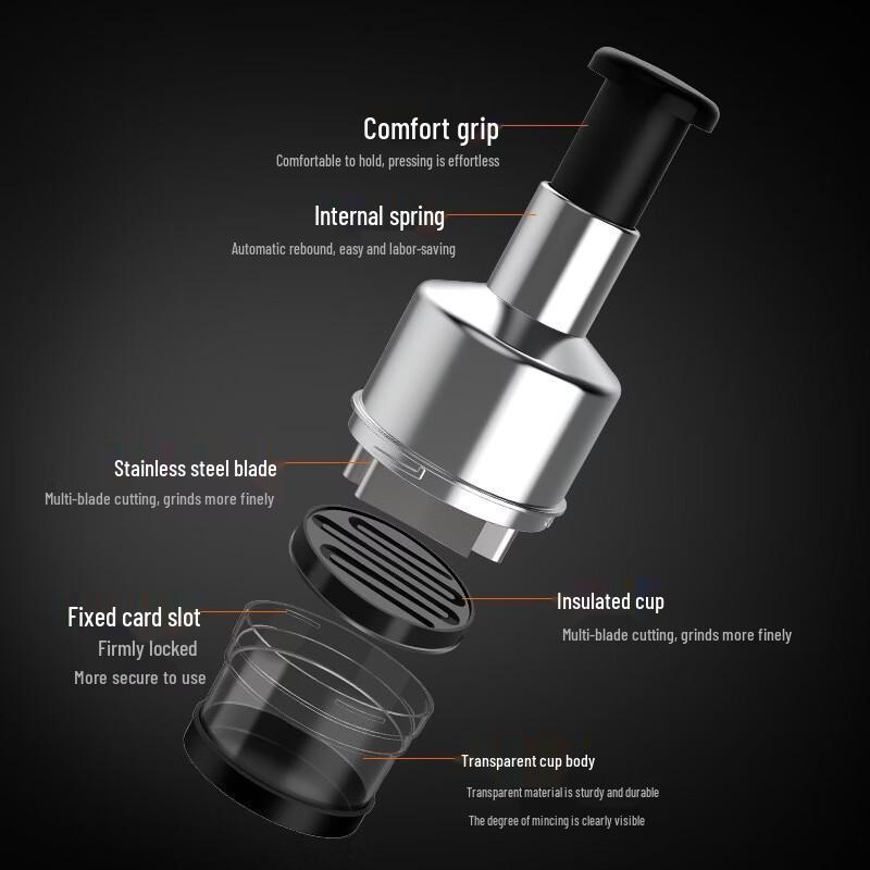Multi-functional Manual Garlic Press Chopper