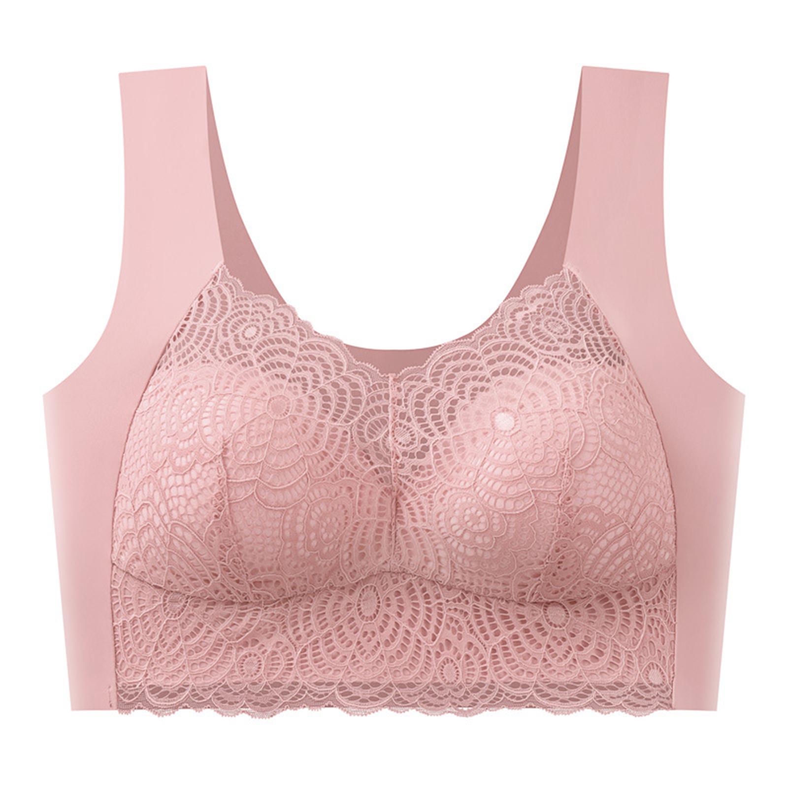 

Women s Underwear Breastfeeding Underwear Sexy Lace Sports Back Bra Thin Collection Yoga Bra 44 рожевий