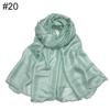 New scarf linen solid color imitation silk soft bag head shawl scarf one piece