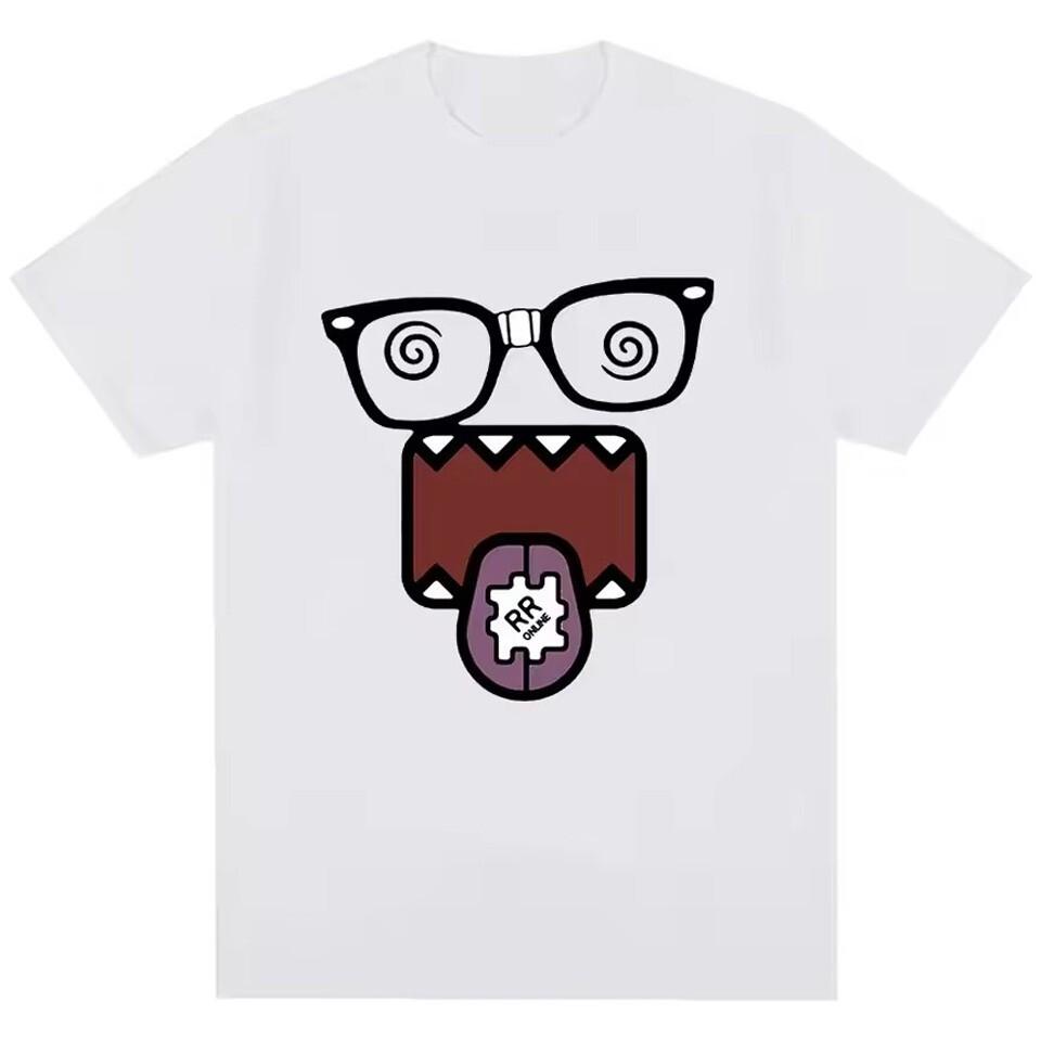 Domo Kun Funny Meme Graphic Tee Unisex Short Sleeve Shirt S-5XL S разноцветный