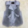 Autumn-Winter Casual Patchwork Women's Faux Fox Fur Vest