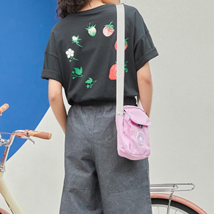 New Converse Converse Crossbody Polyester Shoulder Bag Regular Women's Light Pink 10022999-A05