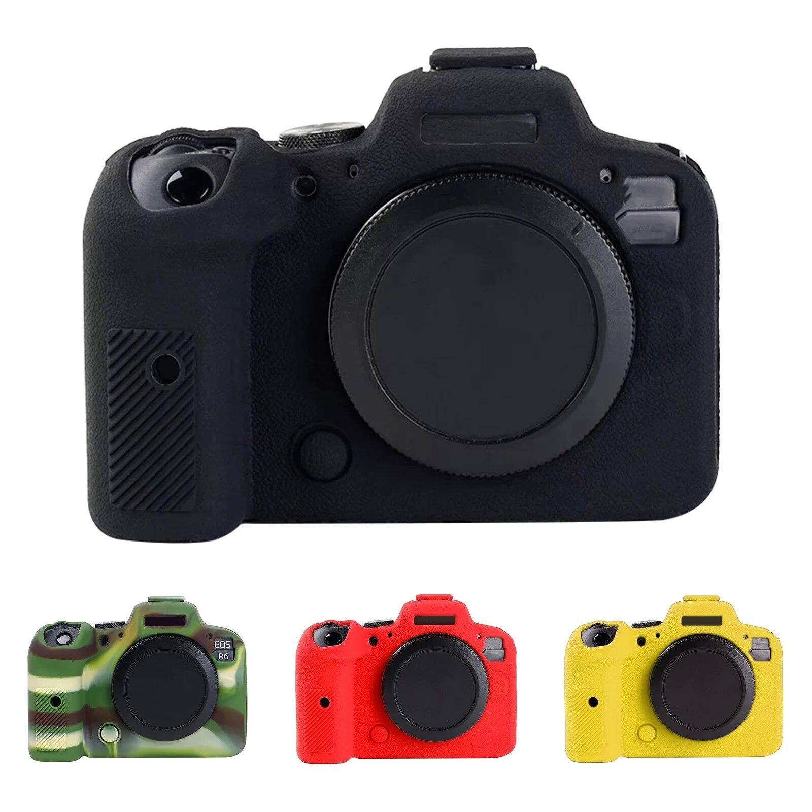 

Текстурированный силиконовый чехол для камеры Canon EOS R6, мягкий силиконовый защитный чехол для кожи