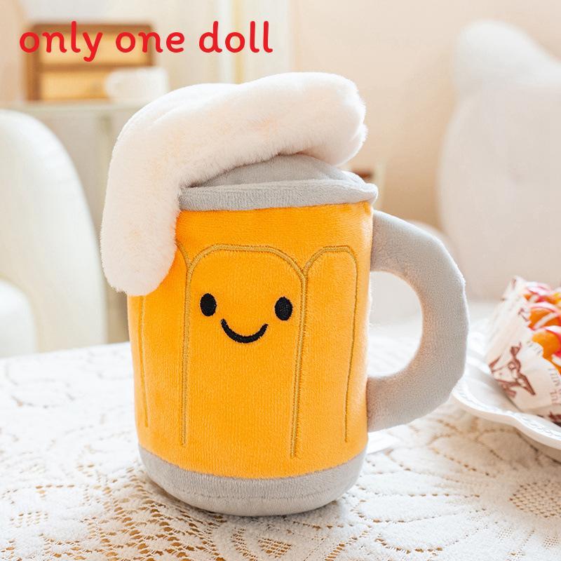 Cartoon Beer Bottle Plush Toy With Pp Cotton Filling For Gift And Collection