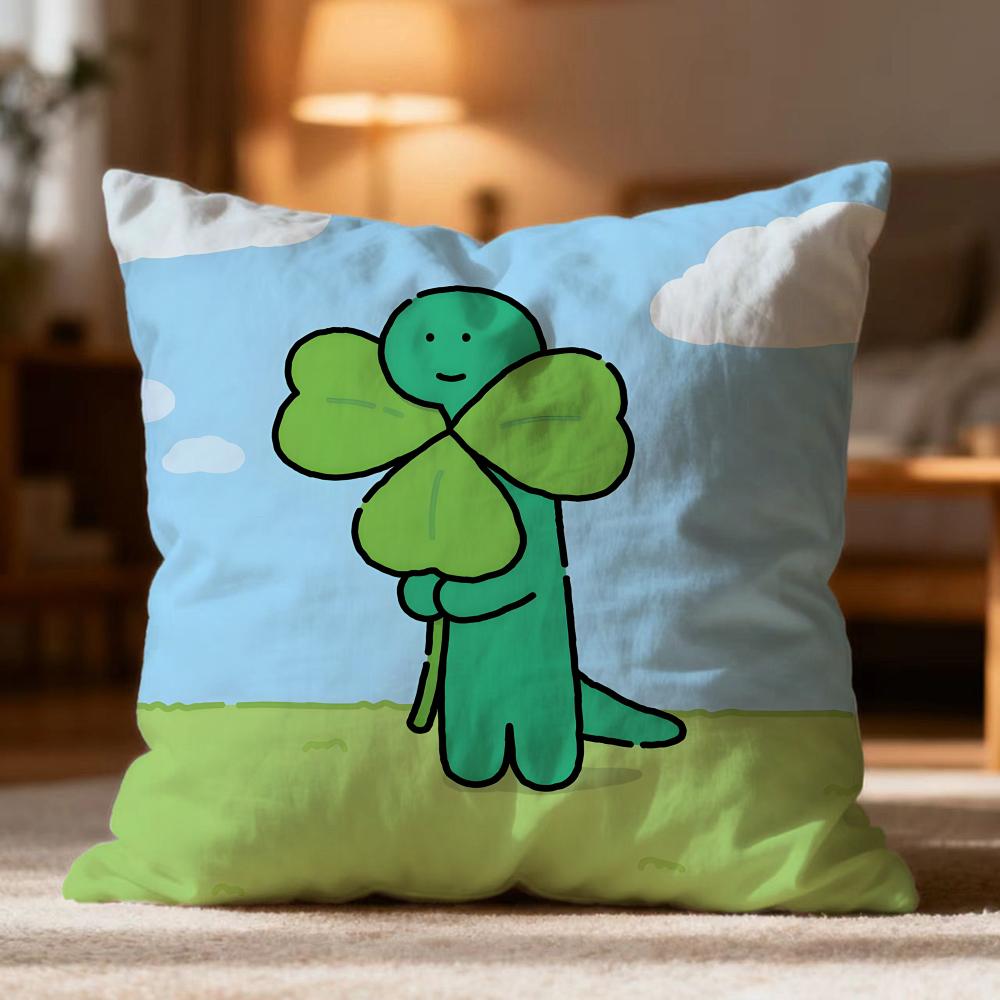 Fashion J-JJOGUMAN Cushion Cover Soft Washable Pillow Case Multi-Scene for Couch Bed Travel Office Use