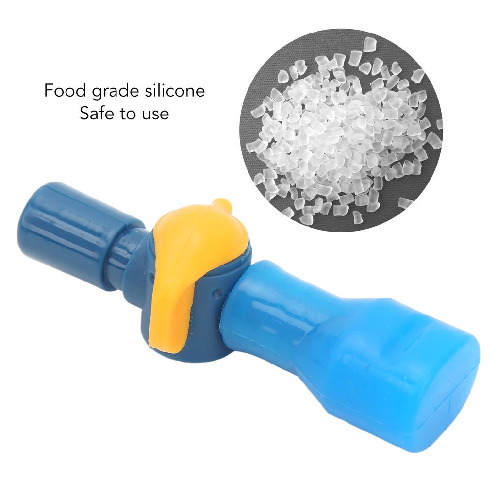 5PCS Water Bag Bite Valve Food Grade Silicone with Straight Tube Connector Water Bag Suck Nozzle for Cycling