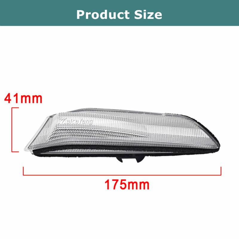 For Nissan Skyline 350GT Infiniti G35 2D Coupe Replace 2002-2007 Amber LED Fender Side Marker Lamp Turn Signal Light