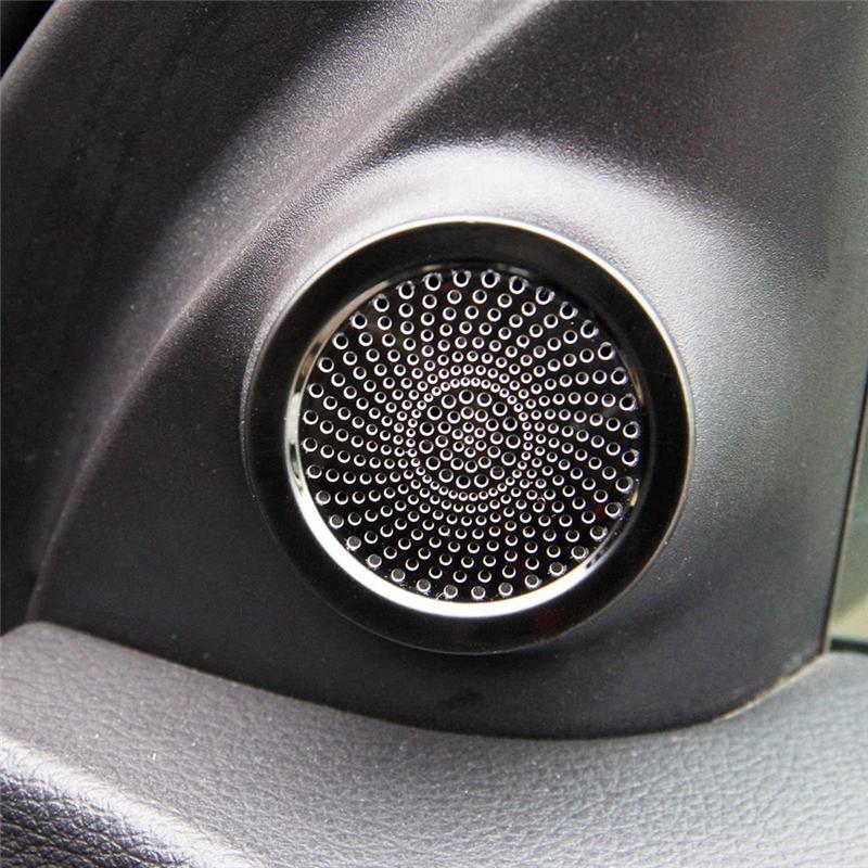 Inner Front Door Small Speaker Cover Trim For Dodge Durango 2014-2025 Interior Spare Parts Accessories (Black Glossy)-A99D