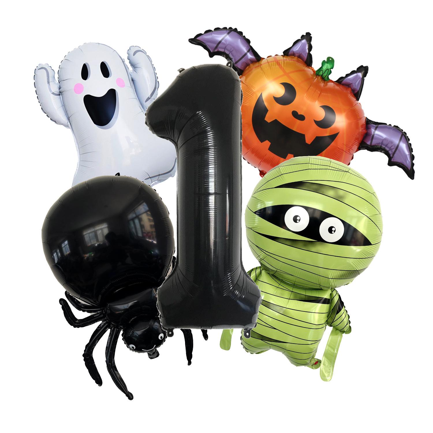 Halloween Balloon Set Party Ghost Pumpkin Horror Decoration Foil Balloon Scene Arrangement Halloween number 1