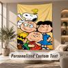 Wall Hanging Tapestry Art Cloth Bedroom Room Background DecorSnoopy Peanuts