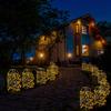 2PCS LED Solar Firework Light 8 Lighting Outdoor Waterproof Modes Solar Power Willow Trees Lights Garden Courtyards Decor Solar Lamps