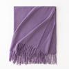 Cashmere Feel Solid Color Women's Imitation Cashmere Scarf Spring Atmosphere Korean Style Versatile Mid Length Shawl Scarf
