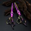 6.0 Inch Nimpson Pink Sword Type, Dragon Handle Hair Scissors, Hair Scissors, Flat Scissors, Tooth Scissors, Thin Scissors