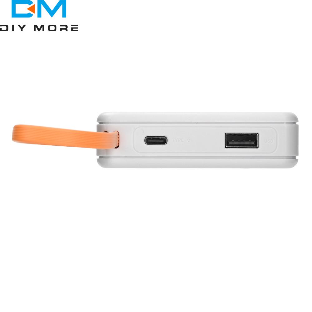 3*18650 Power Bank Battery Box USB Type C 10W/22.5W Charge Shell Mini Solderless Power Supply Housing Kit
