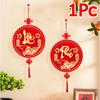 1PC Decorations Ceremony Tassel Hang Blessing Red Spring Festival New Year Traditional Festive Atmosphere Brightly Colored