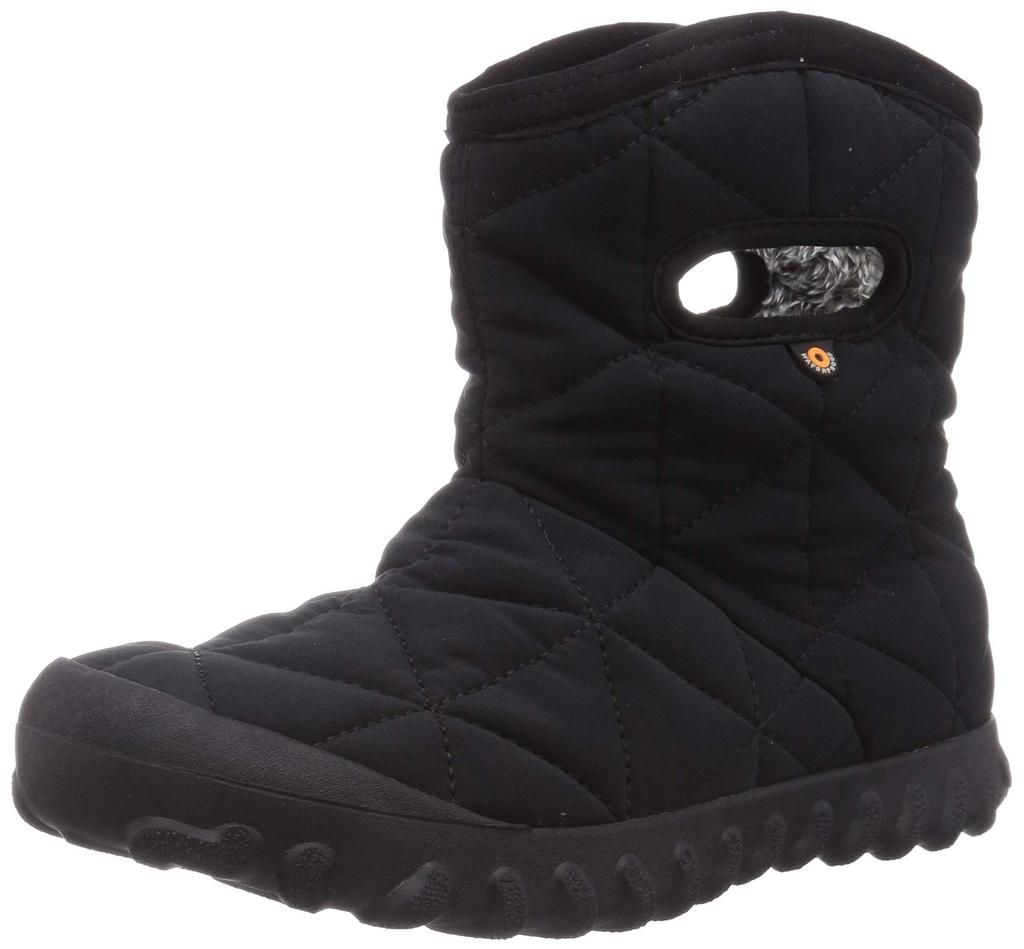 Bogs SHORT Snow Size 2E B-MOC Women's Boots, Black, 23.0 cm,