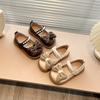 Girls Leather Shoes Pearl Bow Princess Shoes 2025 Spring and Autumn New Children's Fashion Single Shoes Girl Baby Doudou Shoes
