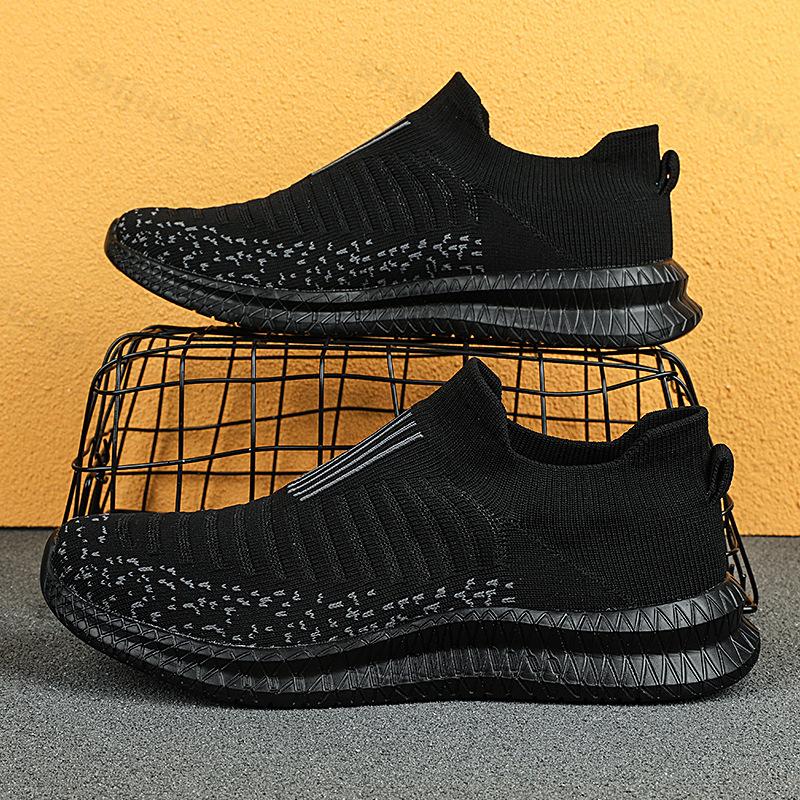 Men's Sneakers Autumn Men Shoes Breathable Comfortable Running Shoes Tenis Outdoor Slip on Walking Sneakers Sock Jogging Shoes