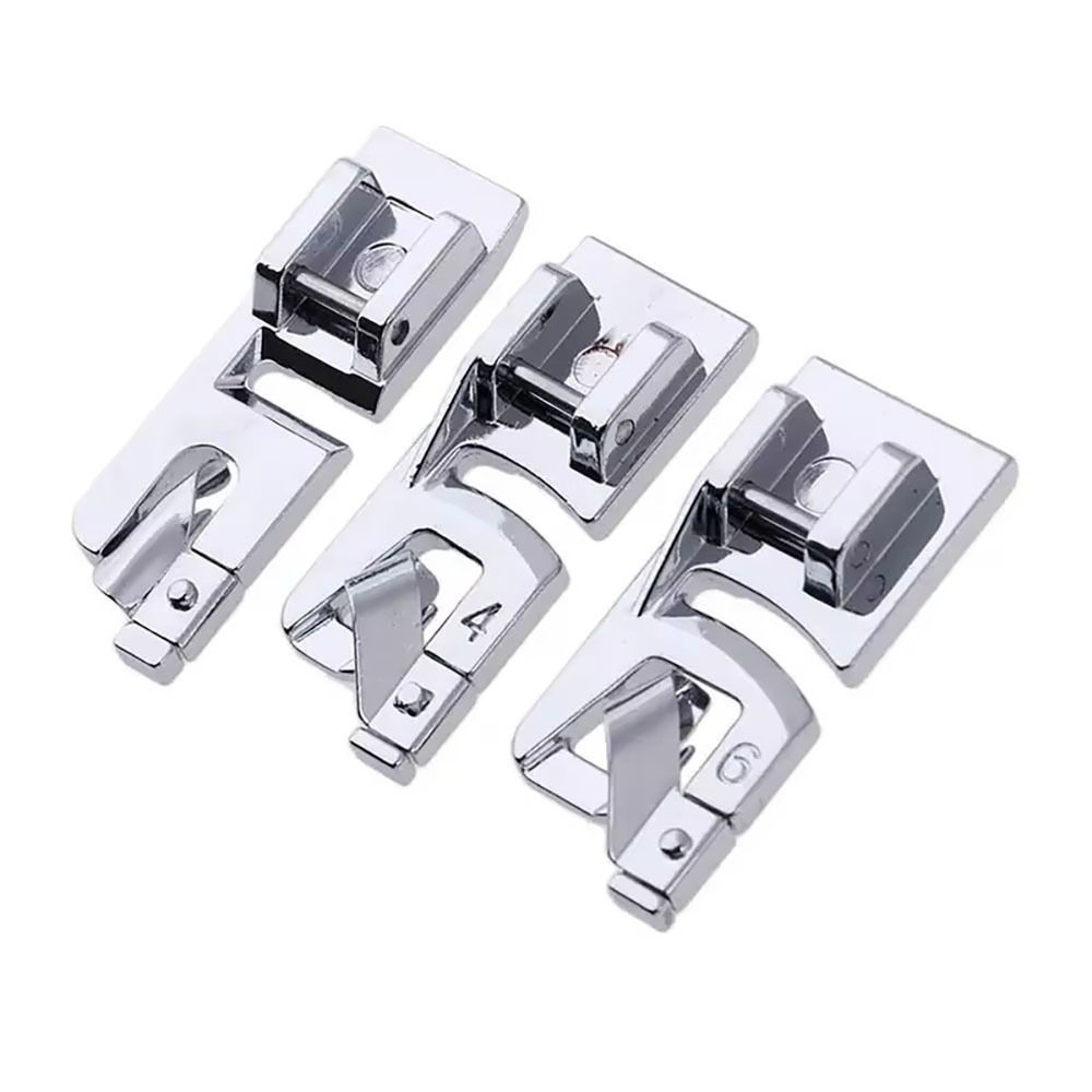 3Pcs/Set Metal Household Sewing Tool Hem Presser Foot  for Household Multi-Function Sewing Machines