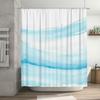 Blue White Shower Curtain Waterproof Bathroom Decor Customizable Size Plastic Hook Rings for Bathtub 72 x 84 Inches (183cmx213cm
