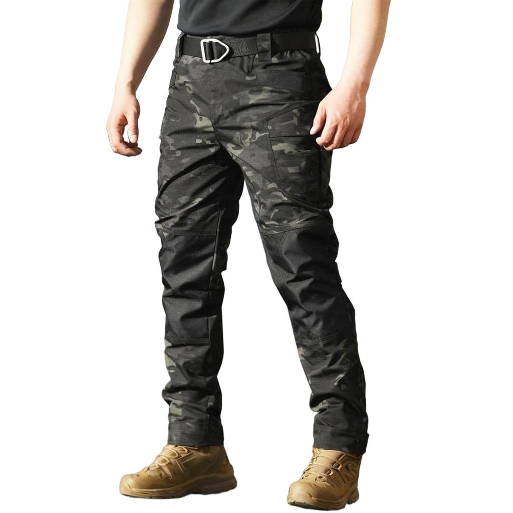 Pantaloni Cargo da Uomo Multi Tasche per Lavoro all'Aperto con Ginocchia Rinforzate per Uso Utilità