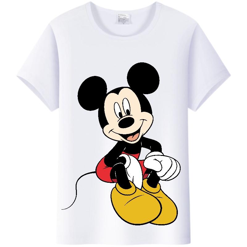 Cute Disney Cartoon Woman Tshirt Mickey Mouse Minnie Tops Friends Y2k Streetwear Blouses Plus Size Clothes Summer T-shirts