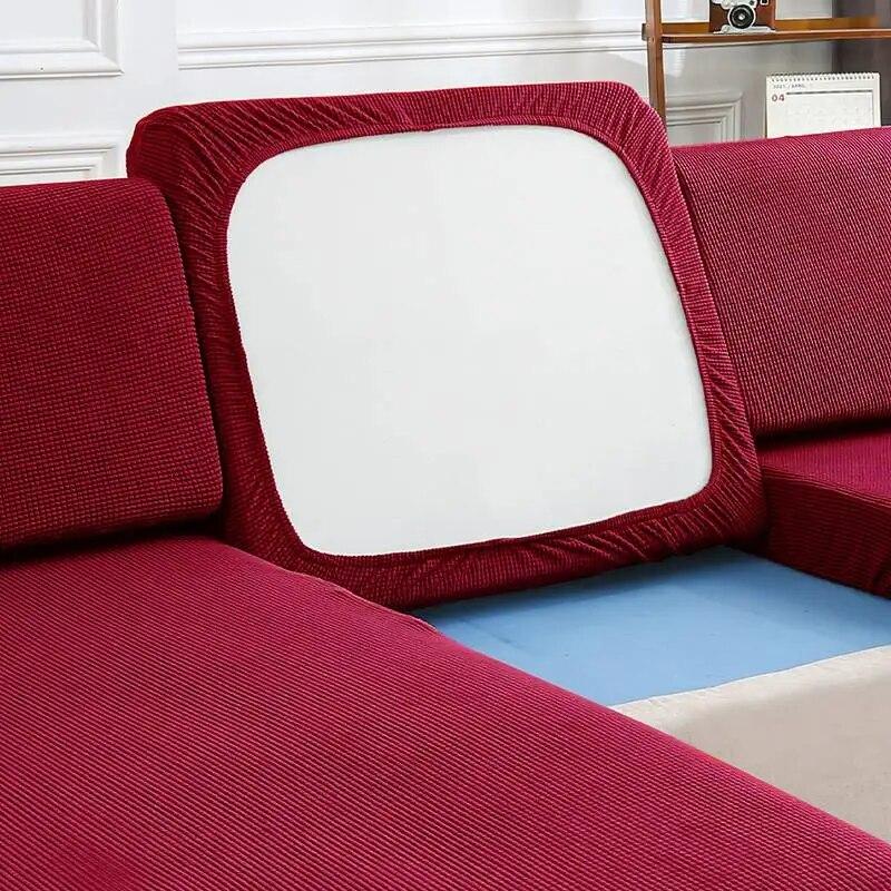1 Stück Stretch-Sofa-Sitzkissenbezug, abnehmbar, für Wohnzimmermöbel, Schutzhülle, hochelastischer Sofabezug, Set