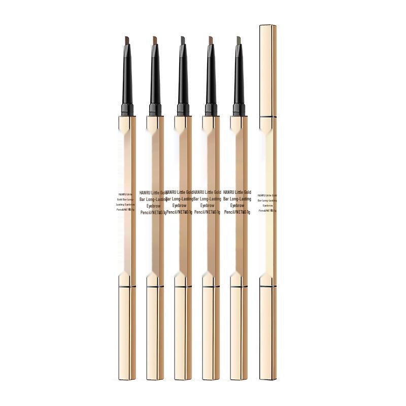 Ultrafeiner wasserfester goldener Augenbrauenstift mit zwei Enden: Langanhaltend & Wischfest - Perfekt für Anfänger