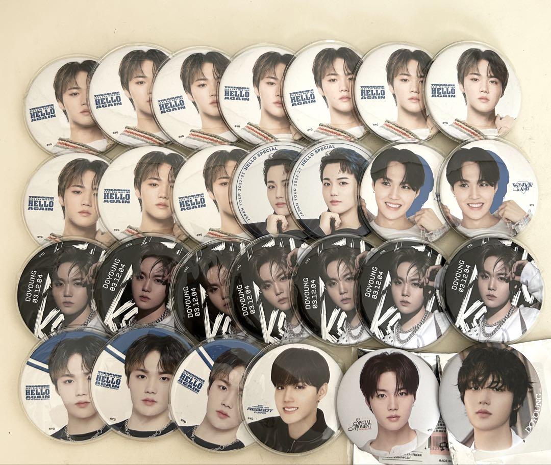 

[USED] Treasure Doyoung Can Badge Set Bulk Sale