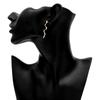 ZRM Snake-shaped Long Earrings Women Girl Simple Punk Femme Pendientes Mujer Party Curved Alloy Geometry Earring Jewelry