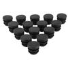 100pcs Furniture Leg Plug Round Plastic Cover 16mm Tube Bung Blanking Chair Leg Floor Protector