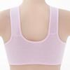 Printed Underwire Cotton Underwear Without Steel Ring Front Opening Buckle Lightweight Breathable Mom's Wide Shoulder Strap Vest Simple Casual
