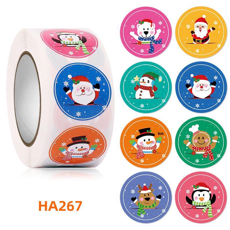 Santa Claus Christmas Sealing Stickers - Gift Wrap & Box Decoration