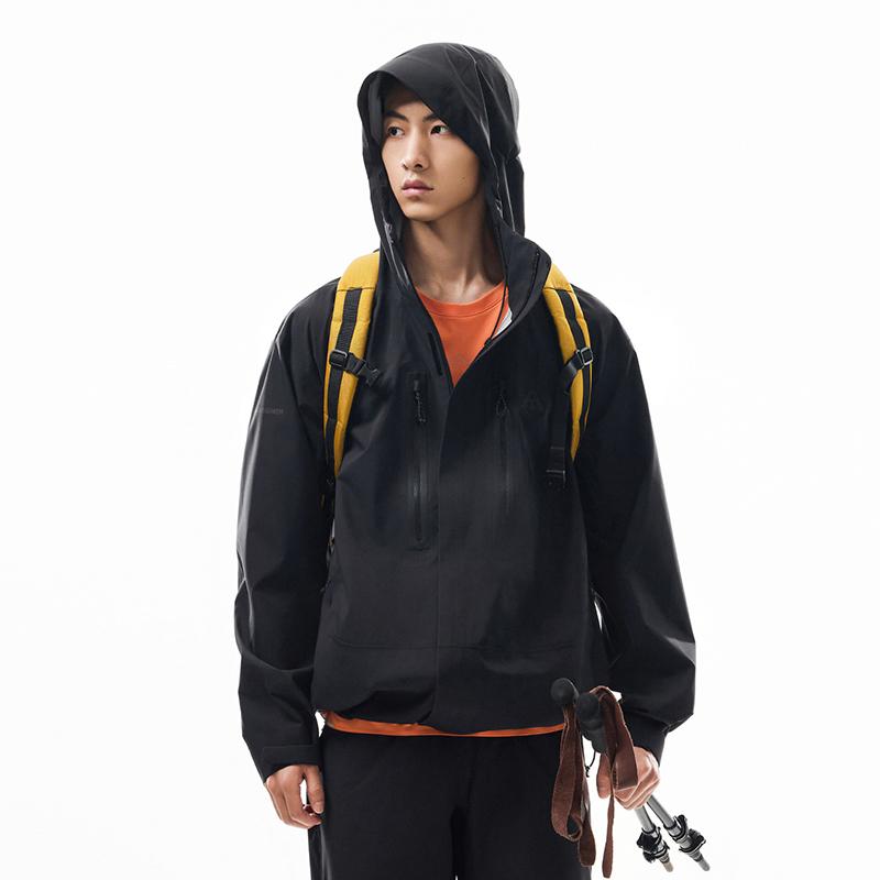 Anta Seria outdoorowa Prosta Twarda skorupa Wszechstronna Luźny krój Z kapturem Jednolity kolor Wiatroodporna Ochrona UV Oddychająca Wodoodporna Kurtka 952536601-3