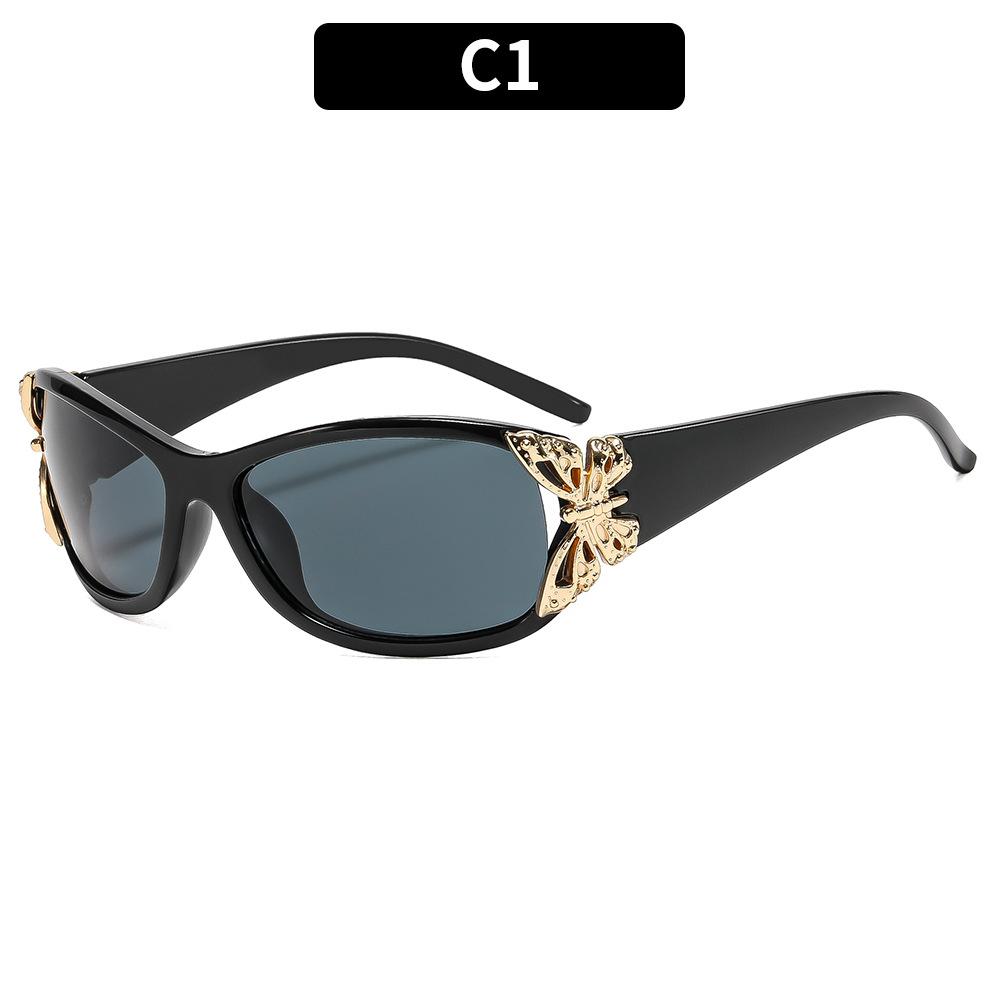Women s sunglasses - unisex fashion metal butterfly accent sunglasses